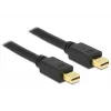 Delock DisplayPort kabelis - Mini DisplayPort (vīrišķais) uz DisplayPort (vīrišķais) - 2 m - Melns