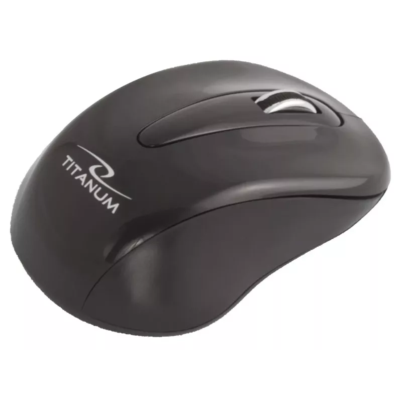 ESPERANZA Titanum TM104K Bezvadu optiskā pele 1000 DPI, 2,4 GHz, 3 pogas, melna