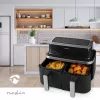 Nedis KAAF320BK Karstā gaisa fritieris ar diviem groziem 8.4 L 2600 W Digitāls skārienekrāns Melns