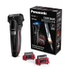 Panasonic ES-LL41-K503 Slapjā un sausā elektriskā skuvekļa, 3 asmeņu folija, litija-jonu, 50 min darbības laiks, melns