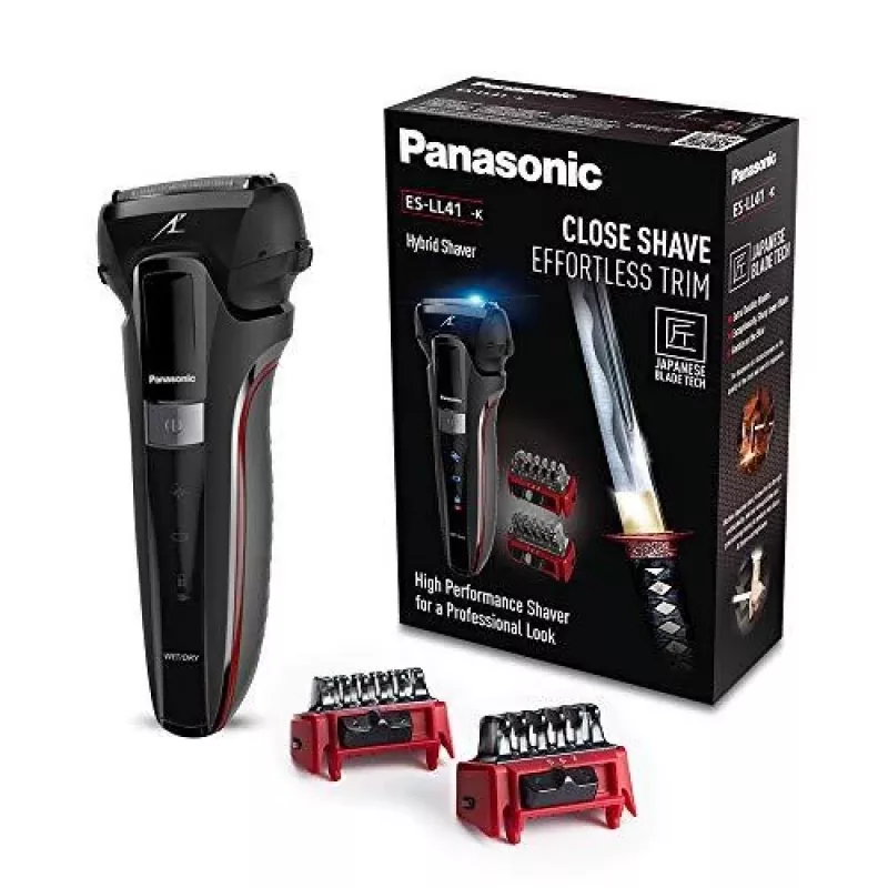 Panasonic ES-LL41-K503 Slapjā un sausā elektriskā skuvekļa, 3 asmeņu folija, litija-jonu, 50 min darbības laiks, melns