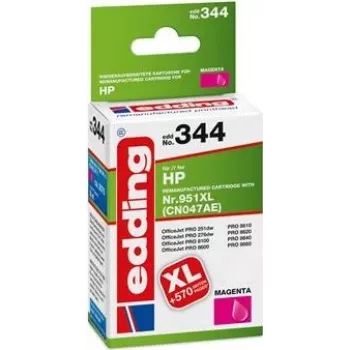 EDDING EDD-344 Magenta Ink Cartridge Compatible with HP 951XL CN047AE