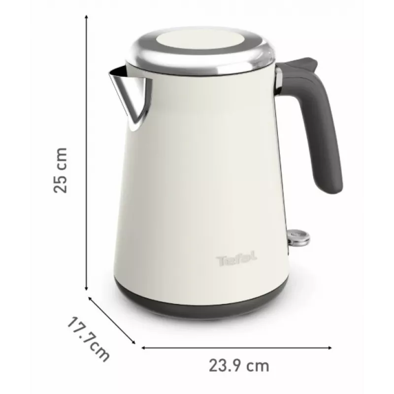 Tefal Loft Collection KI666AE0 Elektriskā tējkanna 1.7 L 2400 W Ziloņkaula