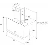 Whirlpool WHVA 62F LM K Sienas nosūcējs, 59,8 cm, 485 m³/h, Mehānisks, LED, Melns