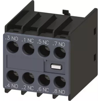 Siemens SIRIUS 3RH29 Papildu kontaktu bloks 2NO+2NC Skrūvju spailes Priekšējā montāža (3RH2911-1FB22)