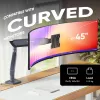 ONKRON G95-G Galda stiprinājums 17-45 collu monitoriem, grafīts