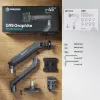 ONKRON G95-G Galda stiprinājums 17-45 collu monitoriem, grafīts