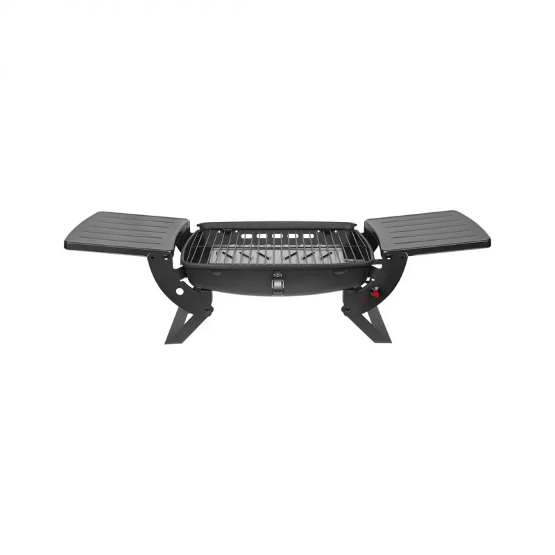 TEESA BBQ 1000 1-Burner Gas Barbecue, Portable, Black