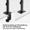 LOGILINK Trīskāršs monitora stiprinājums 17-27 collu ekrāniem, 10 kg uz vienu roku, melns