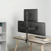 LOGILINK Trīskāršs monitora stiprinājums 17-27 collu ekrāniem, 10 kg uz vienu roku, melns