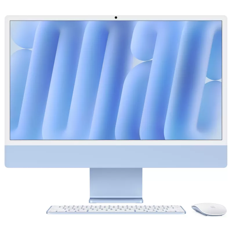 Apple iMac Z1K5 59.62 cm (23.5 inch) Standard Glass M4 10-Core CPU/10-Core GPU/16-Core Neural Engine 32GB RAM 1TB SSD Gigabit Ethernet Magic Mouse Numeric Keypad TID DE Blue