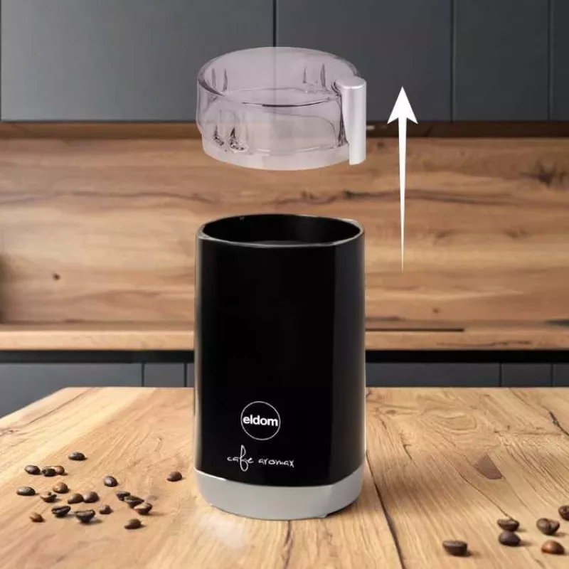 ELDOM MK40 Kafijas dzirnaviņas Melna 150W Asmens dzirnaviņas