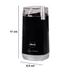 ELDOM MK40 Kafijas dzirnaviņas Melna 150W Asmens dzirnaviņas