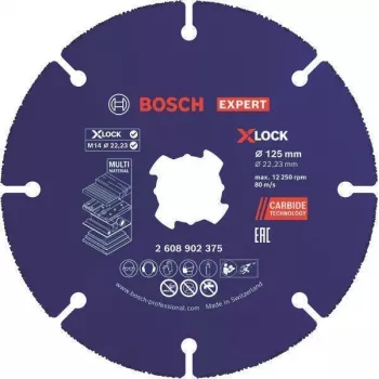 Bosch EXPERT Multi Material 2608902375 Carbīda griešanas disks 125x1.6x22.23mm, 1 gab.