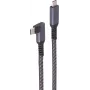 ShiverPeaks BASIC-S USB-C uzlādes kabelis, 3.2, 90°, 100W PD, tekstils, 1m (BS14-75014)