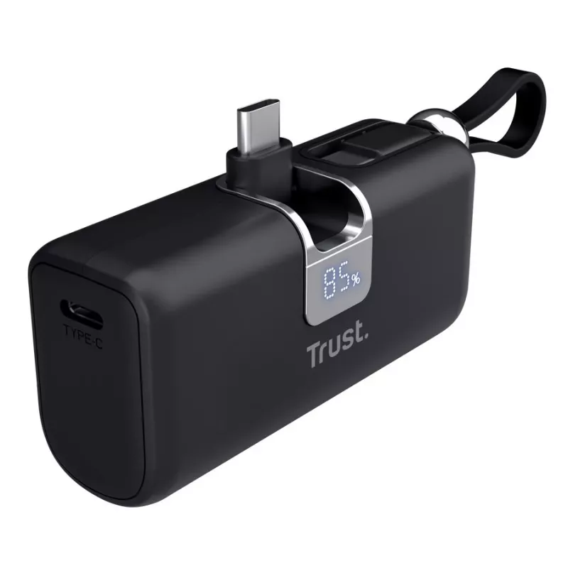 Trust Mobile Pacto Power Bank 5000 mAh Melns