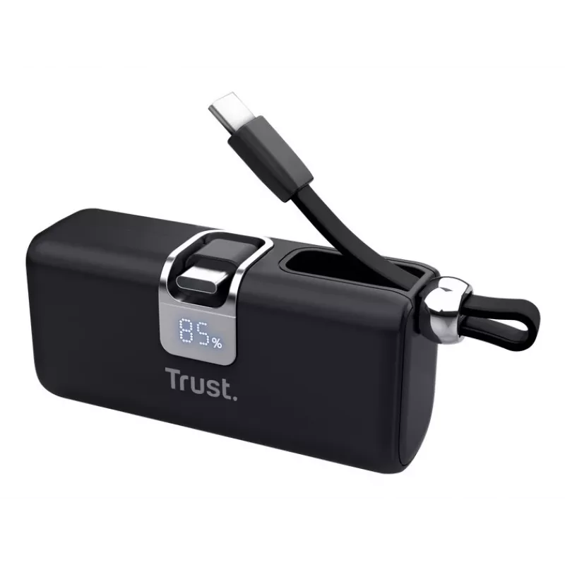 Trust Mobile Pacto Power Bank 5000 mAh Melns