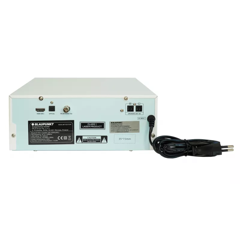 Blaupunkt MS30.2BT Edition Micro System ar Bluetooth, CD, USB, HDMI ARC, FM radio, 2x25W RMS, melns
