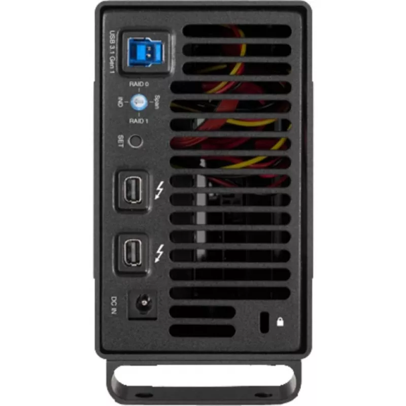 OWC Mercury Elite Pro Dual - ārējais RAID korpuss - 2 sloti - 2,5/3,5 collas - SATA I/II/III - USB 3.1 Gen 1 un eSATA - alumīnijs - melns