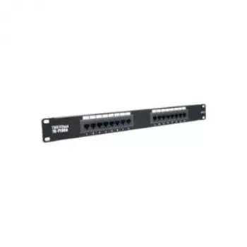 TRENDnet Patch Panel - CAT 6 - 48 Porti - 2U Rack-Mount - Neekranēts - Melns