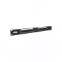 TRENDnet Patch Panel - CAT 6 - 48 Porti - 2U Rack-Mount - Neekranēts - Melns
