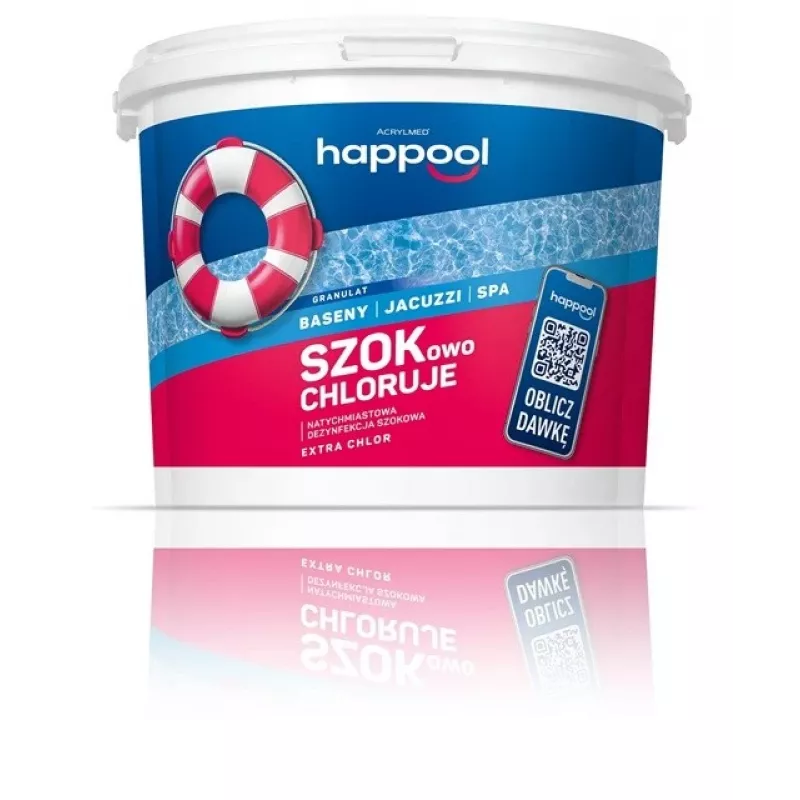 Acrylmed EXTRA CHLOR Granulas baktēriju, sēņu un aļģu kontrolei peldbaseina ūdenī, 3 kg
