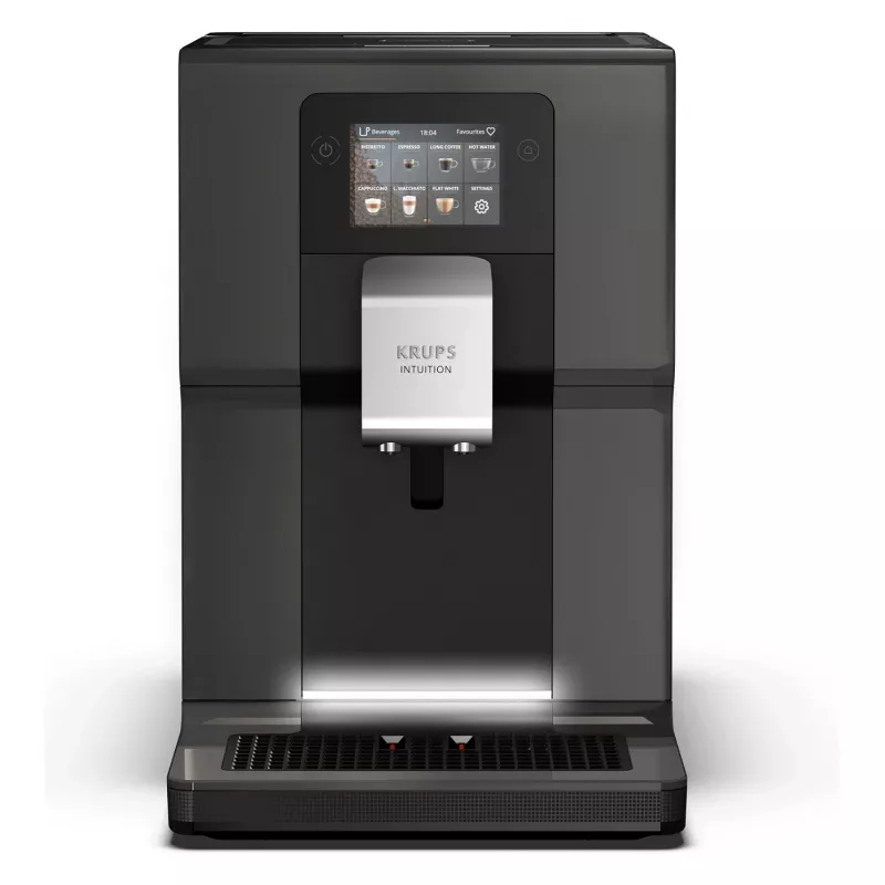 KRUPS Intuition Preference EA872B10 Pilnībā Automātiska Kafijas Automāts ar Kapučīno Pagatavotāju, 15 Bar, Melns