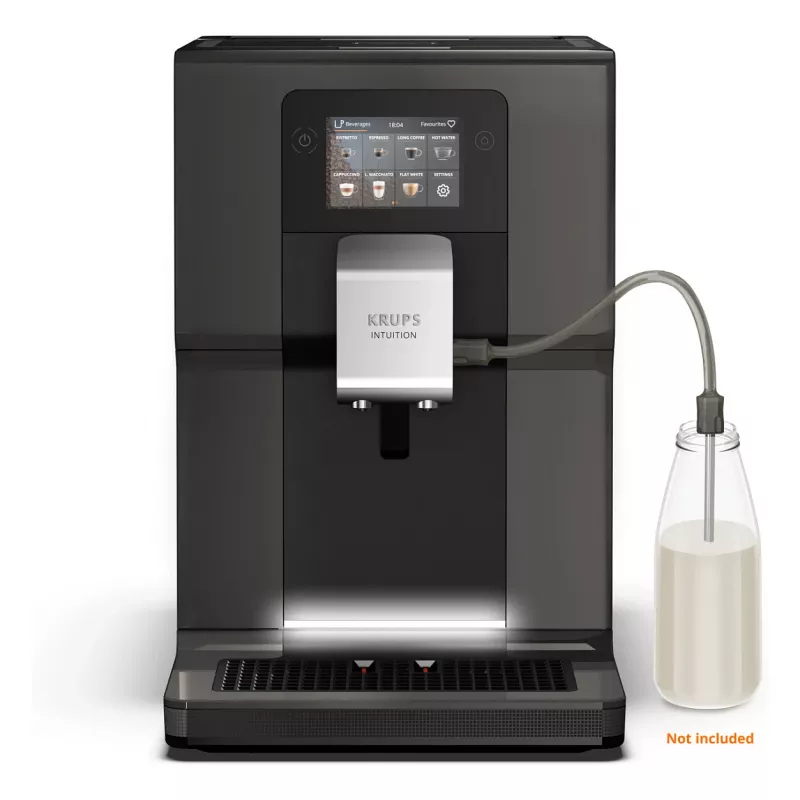 KRUPS Intuition Preference EA872B10 Pilnībā Automātiska Kafijas Automāts ar Kapučīno Pagatavotāju, 15 Bar, Melns