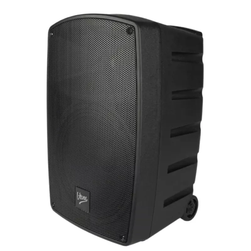 V-TONE BQ12 GO MP3 Active 8 inch akumulatora skaļrunis ar bezvadu mikrofonu un tālvadības pulti, melns