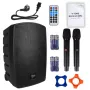 V-TONE BQ12 GO MP3 Active 8 inch akumulatora skaļrunis ar bezvadu mikrofonu un tālvadības pulti, melns