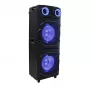 REFLEXION PS25BT Pārnēsājams ballīšu skaļrunis ar Bluetooth, FM radio, karaoke, LED gaismām, 25W RMS, 8 inch zemfrekvences skaļruni, TWS, melns