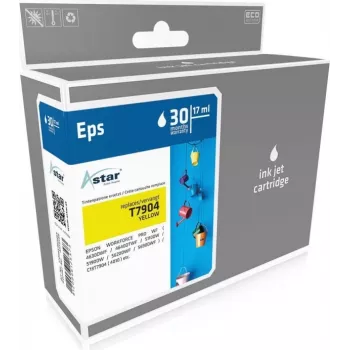 ASTAR saderīga tintes kasetne dzeltena 17ml 2000 lapas Epson WorkForce Pro WF-5110 WF-5190 WF-5620 WF-5690