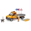 BRUDER MB Sprinter Municipal ar gaismas un skaņas moduli, oranžs, mērogs 1:16