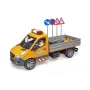 BRUDER MB Sprinter Municipal ar gaismas un skaņas moduli, oranžs, mērogs 1:16