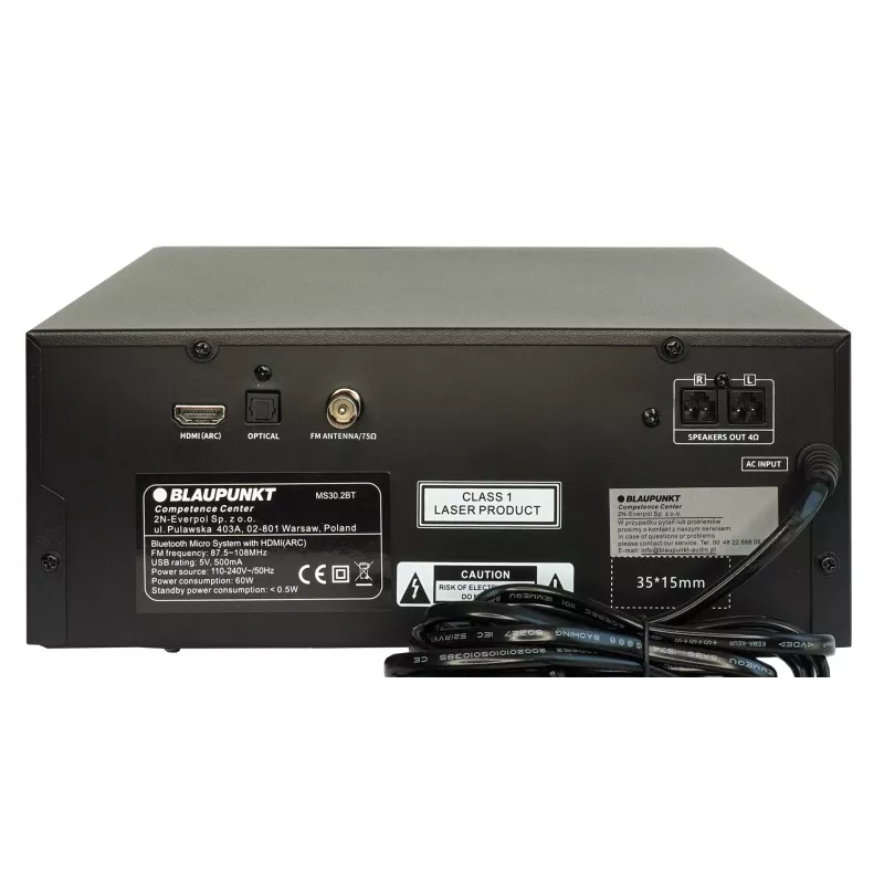 Blaupunkt MS30.2BT Bluetooth mikrofons Melns