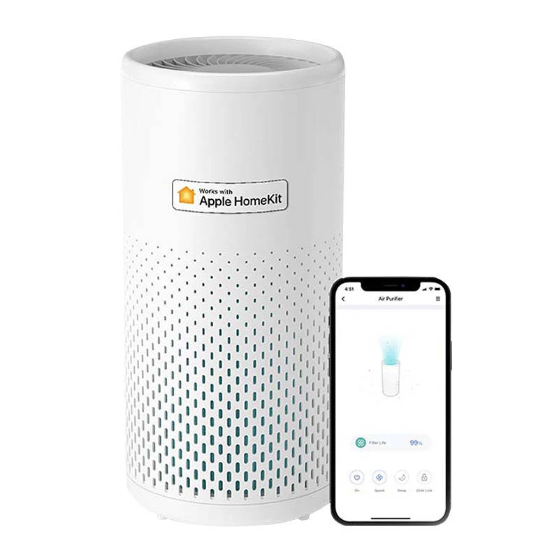 Meross MAP100 Smart Wi-Fi gaisa attīrītājs ar H13 True HEPA filtru, saderīgs ar Apple HomeKit, Alexa, Google Assistant