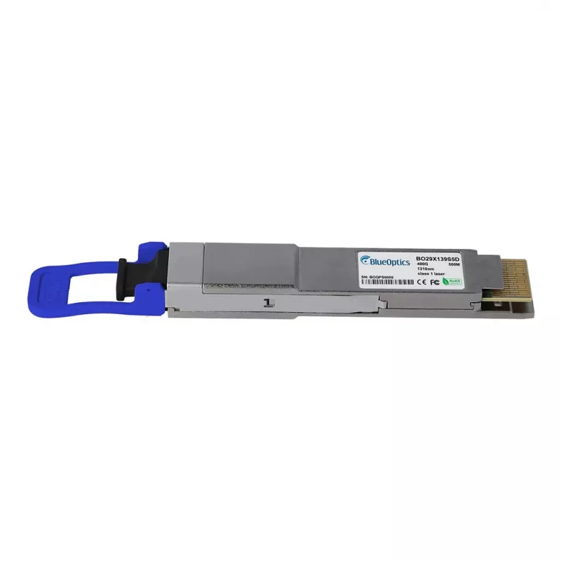 BlueOptics QSFP-DD 400G 400GBASE-DR4 1310nm 500m MPO-12 SMF uztvērējs, saderīgs ar NVIDIA MMS1V00-WM