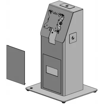 Ergonomic Solutions Mini Kiosk ar Pamatplāksni Galda Montāžai - Melns