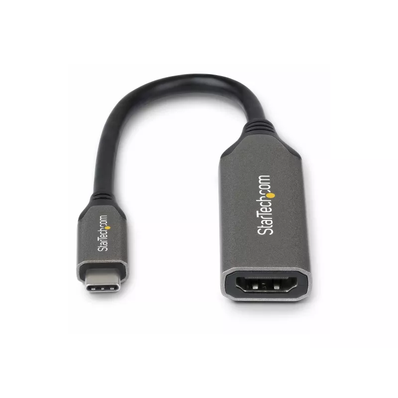 StarTech.com USB-C uz HDMI adaptera kabelis - 24-pin USB-C vīrišķais uz HDMI vīrišķo - 2 m (6.5 pēdas) - 4K 60Hz - Melns