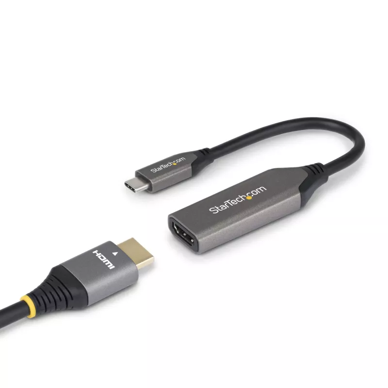 StarTech.com USB-C uz HDMI adaptera kabelis - 24-pin USB-C vīrišķais uz HDMI vīrišķo - 2 m (6.5 pēdas) - 4K 60Hz - Melns