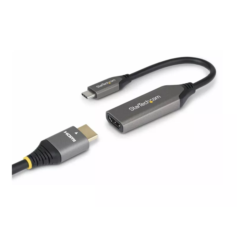 StarTech.com USB-C uz HDMI adaptera kabelis - 24-pin USB-C vīrišķais uz HDMI vīrišķo - 2 m (6.5 pēdas) - 4K 60Hz - Melns