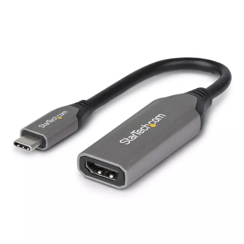 StarTech.com USB-C uz HDMI adaptera kabelis - 24-pin USB-C vīrišķais uz HDMI vīrišķo - 2 m (6.5 pēdas) - 4K 60Hz - Melns