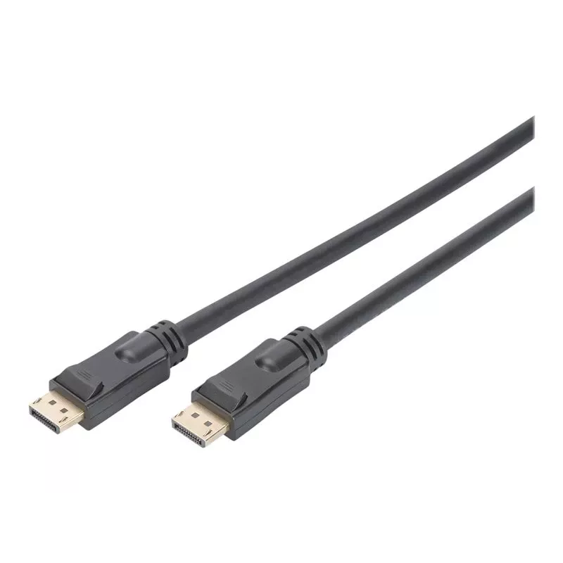 DIGITUS DisplayPort kabelis ar pastiprinātāju 4K 60Hz UHD DP/DP M/M Melns 20m