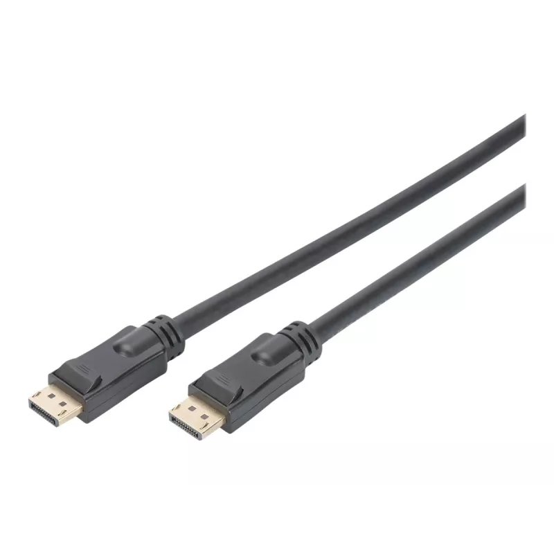 DIGITUS DisplayPort kabelis ar pastiprinātāju 4K 60Hz UHD DP/DP M/M Melns 20m
