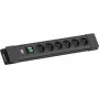 Bachmann CONNECTUS 6xUTE Pagarinātājs ar Slēdzi 2.0m CEE7/7 Melns (BM005935)