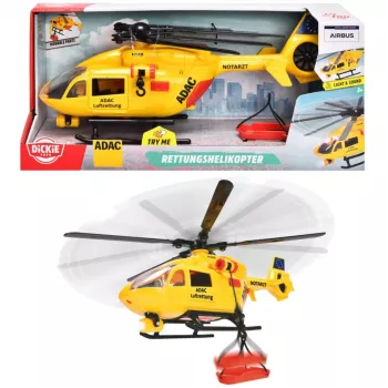 Dickie Toys ADAC glābšanas helikopters Airbus H145 gatavs modelis (203746020)