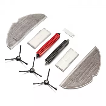 EXTRALINK Roborock S8 Replacement Accessory Kit – 2 Main Brushes, 4 Side Brushes, 4 HEPA Filters, 4 Mop Cloths