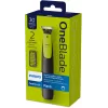 Philips OneBlade QP2510/15 Skūšanas un apgriešanas ierīce - Melna/Laima, ar bateriju, 30 min darbības laiks