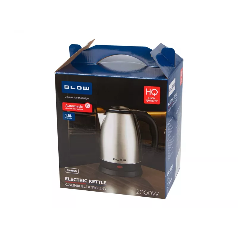 BLOW Sudrabkrāsas Tējkanna 2000W BK-18SS 1.8L Nerūsējošais Tērauds
