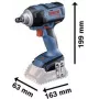 Bosch Professional GDS 18V-300 Bezvada triecienuzgriežņu atslēga 18 V, 300 Nm, 1/2 inch kvadrātveida piedziņa, bezsuku, tikai instruments (06019D8200)
